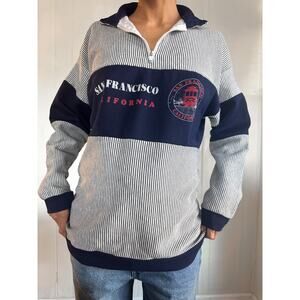 Vintage Striped San Fransisco Crew Neck